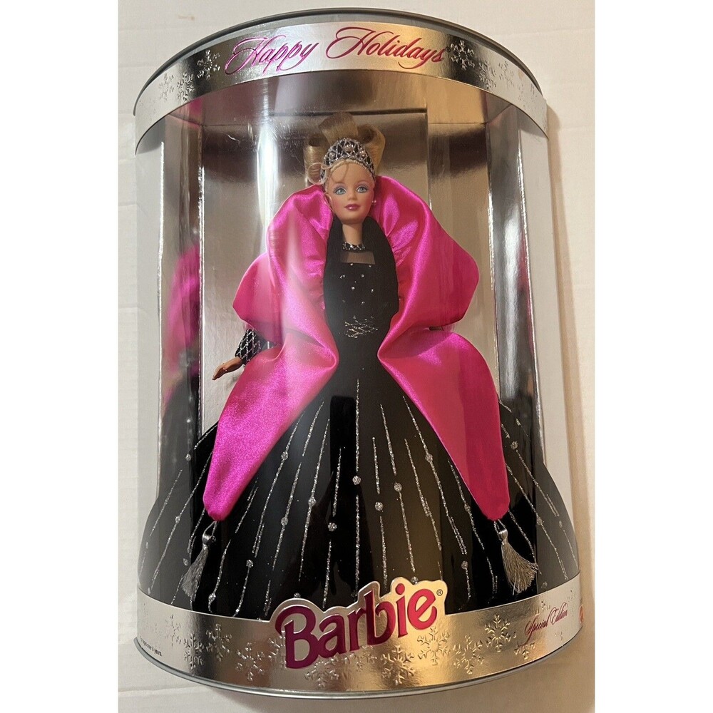 Happy Holidays Barbie Doll - 074299202001 - Special Edition - Black Gown